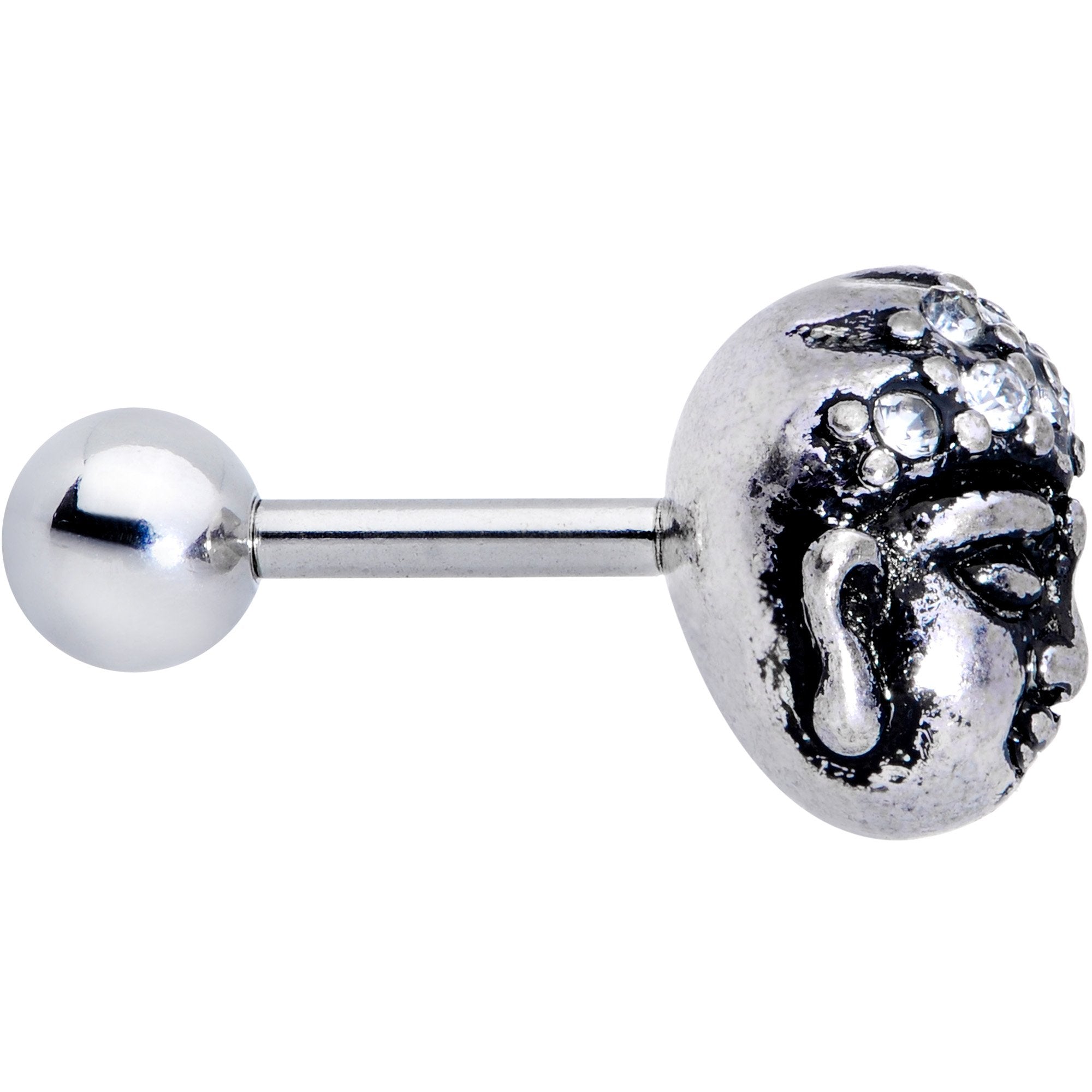 BodyCandy Clear Gem Expanding Buddha Brain Cartilage Tragus Stud — lifestyle context