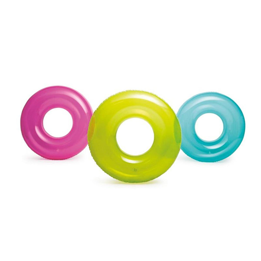 Intex Transparent Jumbo Swim Ring - 76cm Inflatable Pool Float for Kids & Adults - Fun Beach & Water Toy