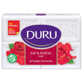 Duru Natural Rose Scented Soap Bar - Gentle, Safe, and Multi-Purpose Cleansing for Body and Laundry
