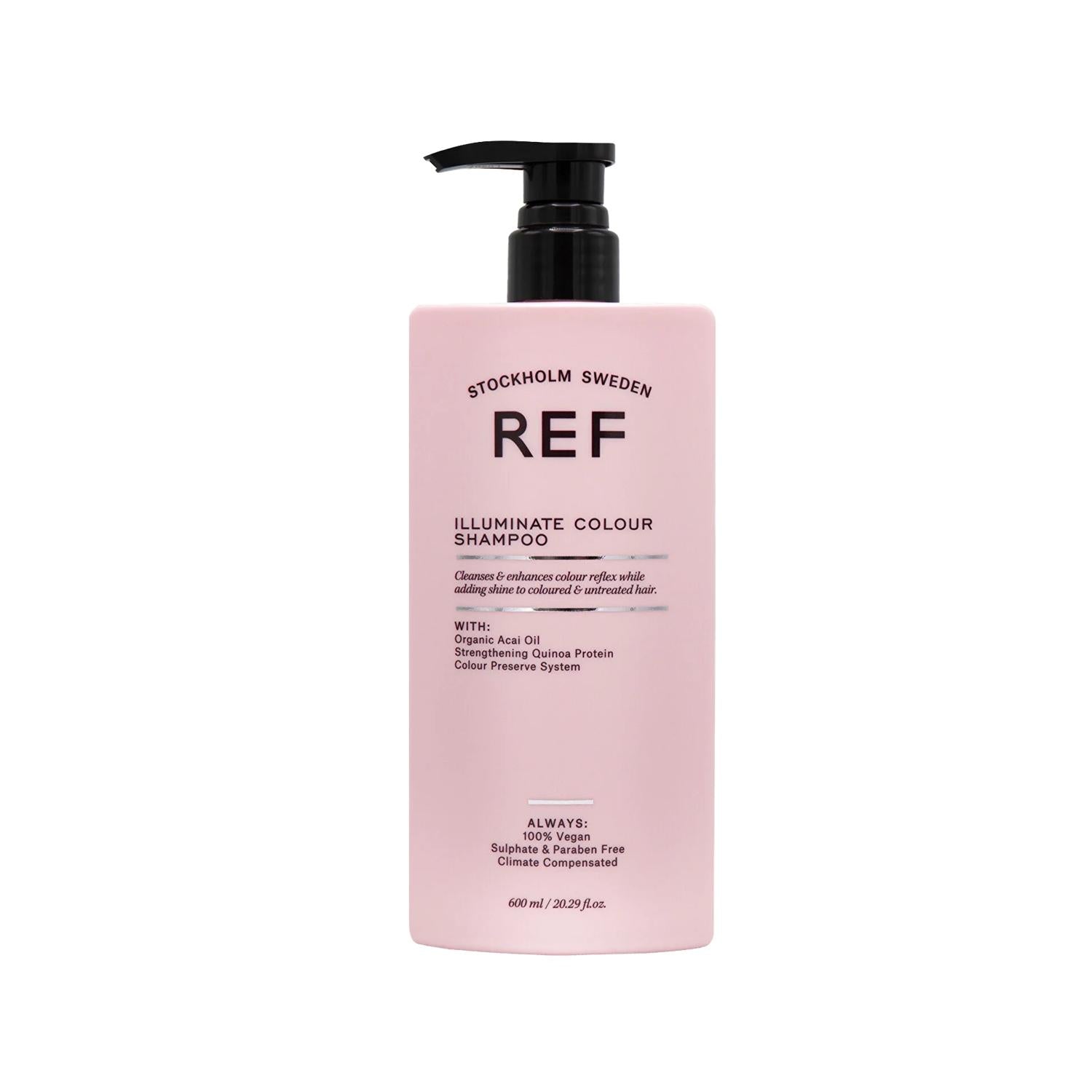 REF Illuminate Colour Hair Shampoo 600ml - Color Illuminating & Gentle for Colored Hair
