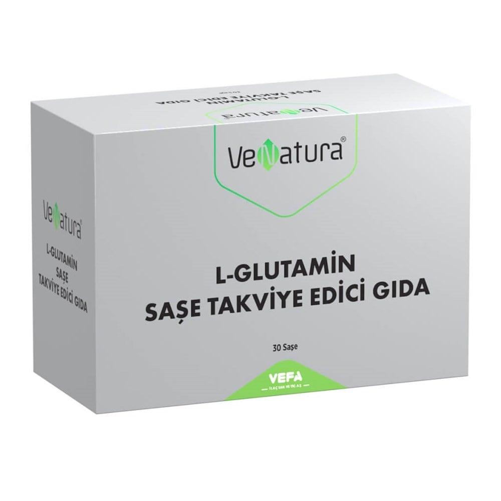 Venatura L-Glutamine Dietary Supplement - 30 Sachets for Muscle Recovery & Wellness