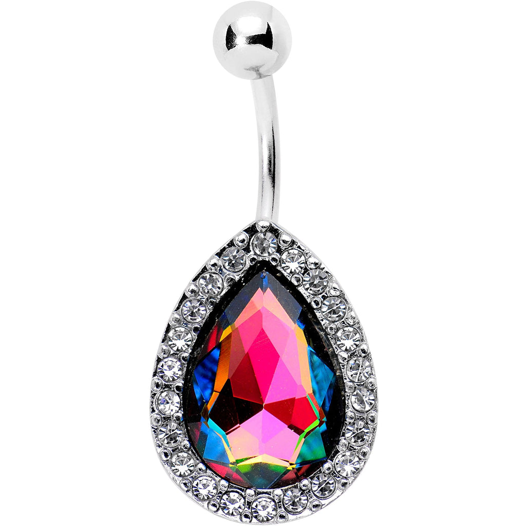 BodyCandy Clear Aurora Gem Glamour Girl Belly Ring — main product shot
