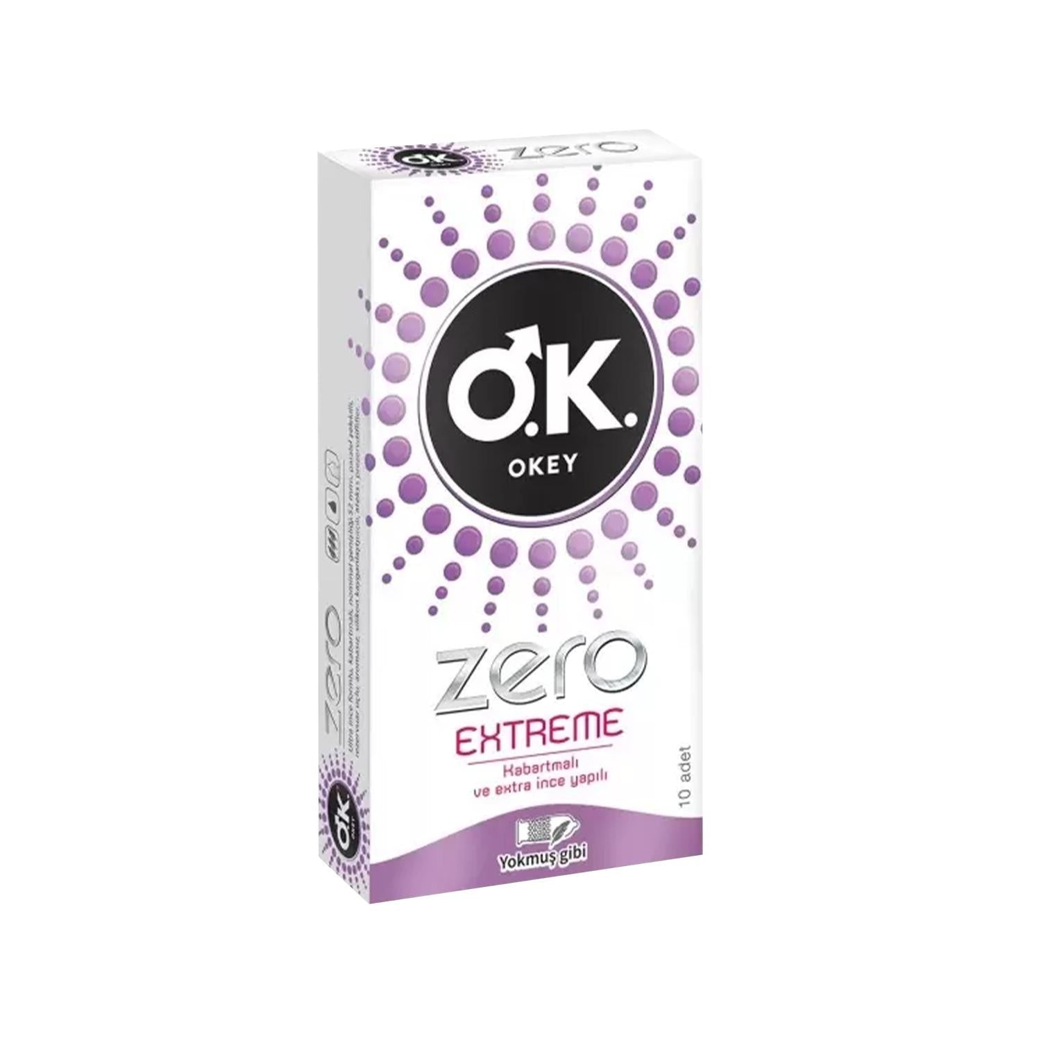 Okey Zero Extreme Condoms - Safe Intimacy & Contraception, Pack of 10
