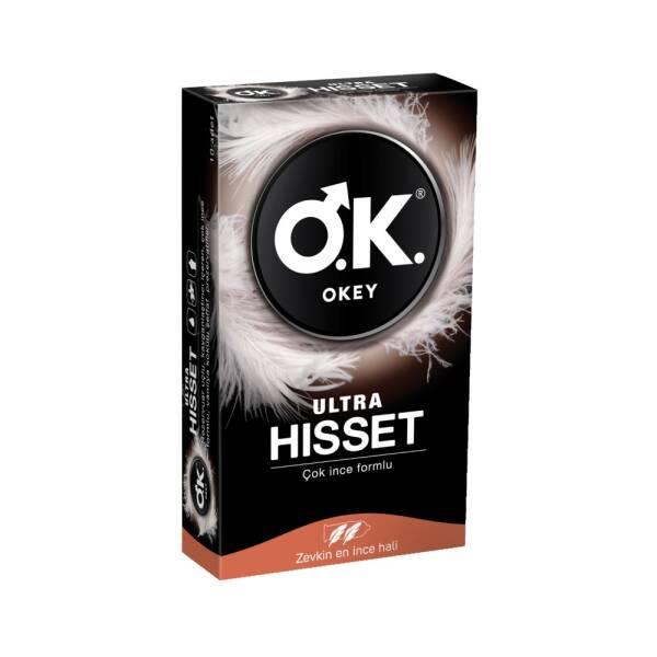 Okey Ultra Thin Condoms for Men - 10 Pack, Enhanced Sensitivity, Safe Sex