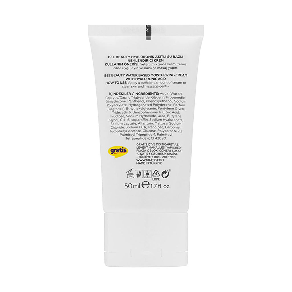 Bee Beauty Hyaluronic Acid Oil-Free Gel Cream: Intense Hydration, Radiant & Bright Skin, Strengthens Skin Barrier (1.69 fl oz)