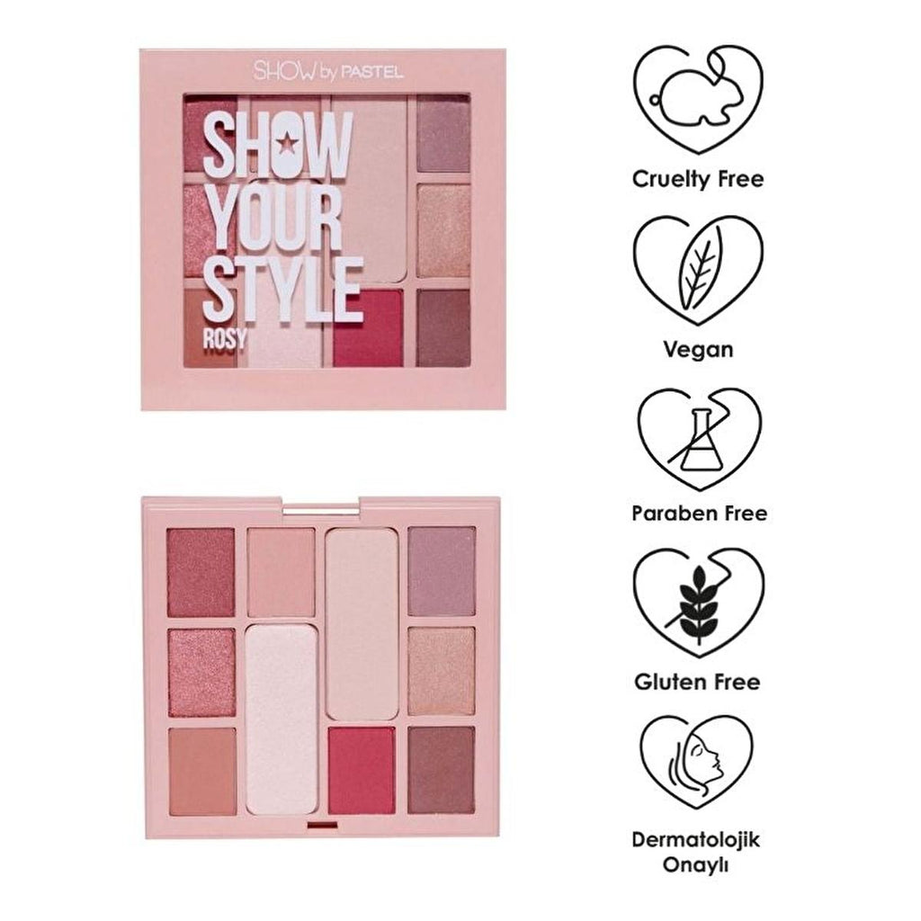 Show By Pastel Show Your Style Eyeshadow Set - 10 Natural Shades, Cruelty-Free & Vegan Makeup