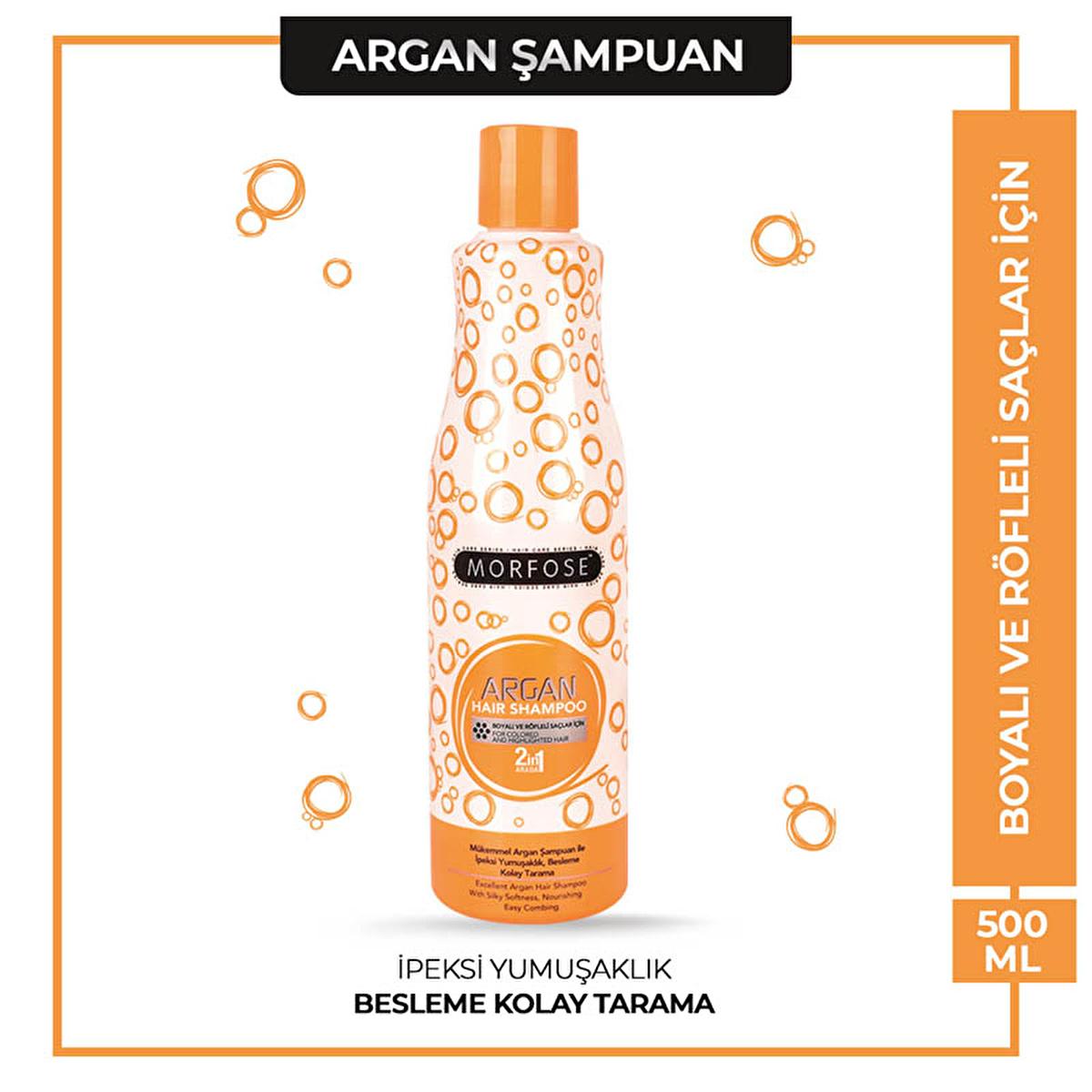 Morfose Argan Shampoo for Colored Hair - Nourishing, Vitamin E Rich, Daily Use - 16.91 fl oz