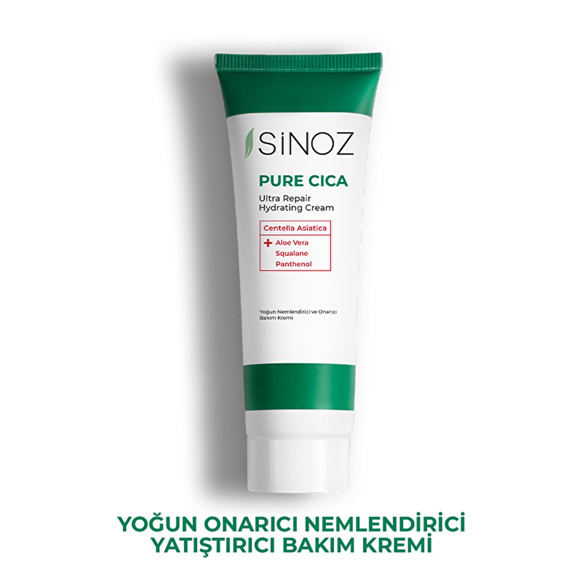 Sinoz Pure Cica Cream: Intensive Hydration & Repair - Soothing Centella Asiatica, Squalane & Aloe Vera -  Sensitive Skin Moisturizer, Post-Procedure Care