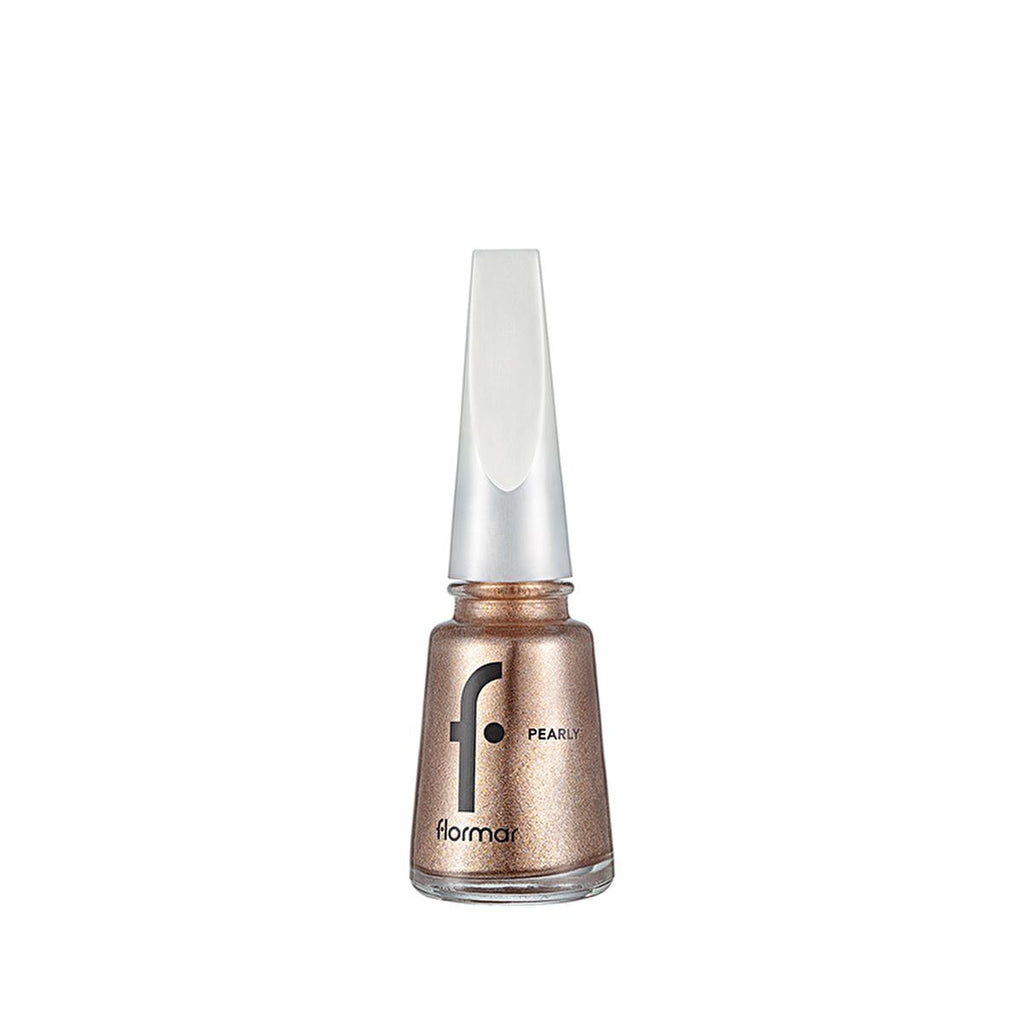 Flormar Long-Lasting Pearl Finish Nail Polish - Rich Life PL451, 6-Day Wear, Shimmer Effect, Elegant Nail Color for Women