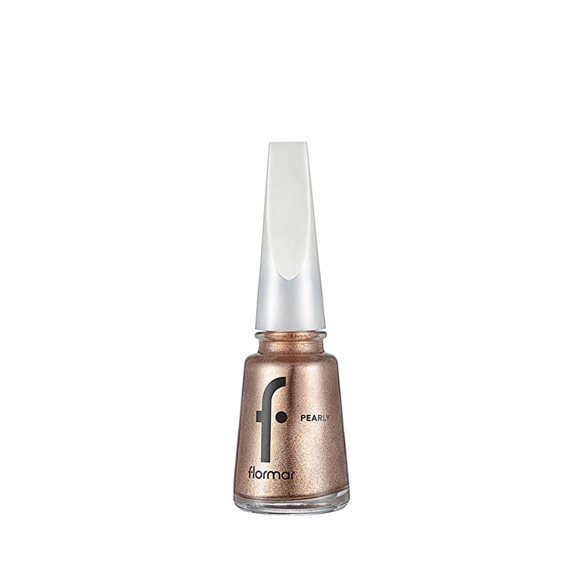 Flormar Long-Lasting Pearl Finish Nail Polish - Rich Life PL451, 6-Day Wear, Shimmer Effect, Elegant Nail Color for Women