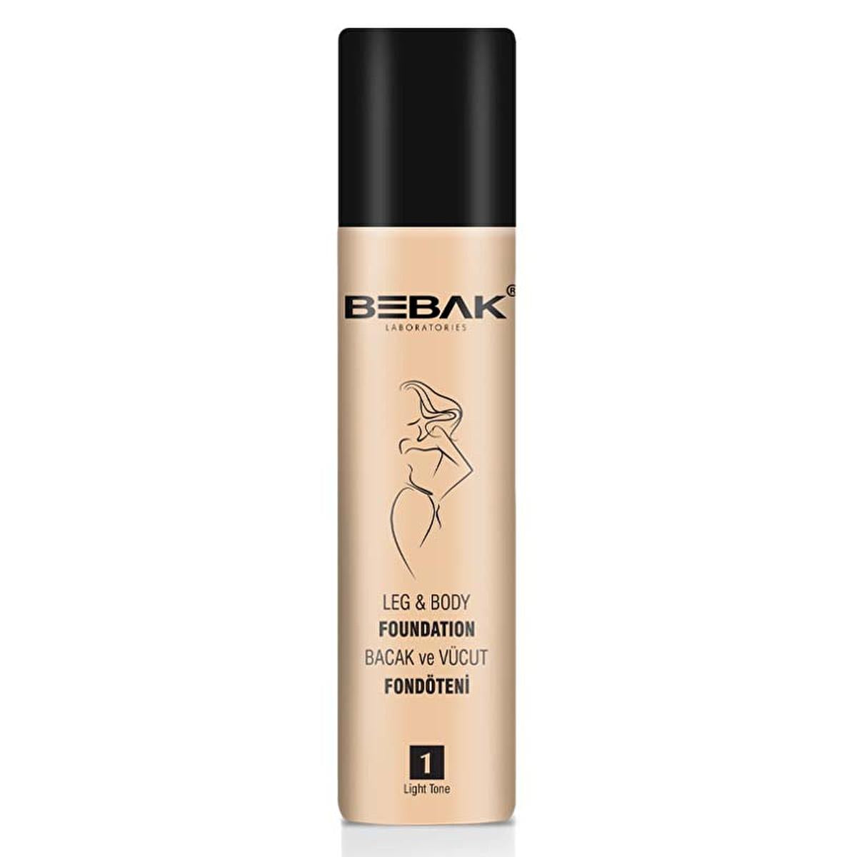 Bebak Leg Foundation Light: Water-Resistant Leg Makeup for Flawless Legs & Even Skin Tone - Conceal Blemishes & Imperfections