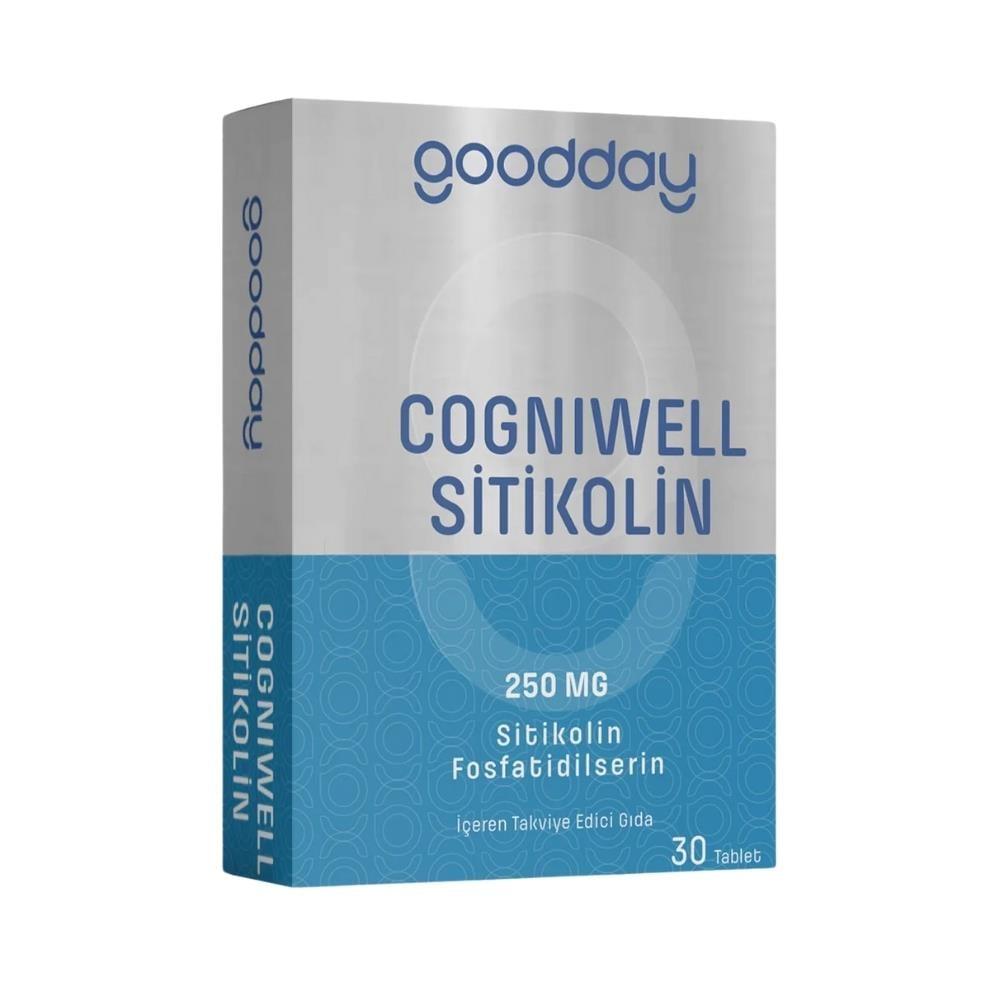 Goodday Cogniwell Citicoline & Phosphatidylserine Supplement Tablets for Cognitive Support - 30 Count