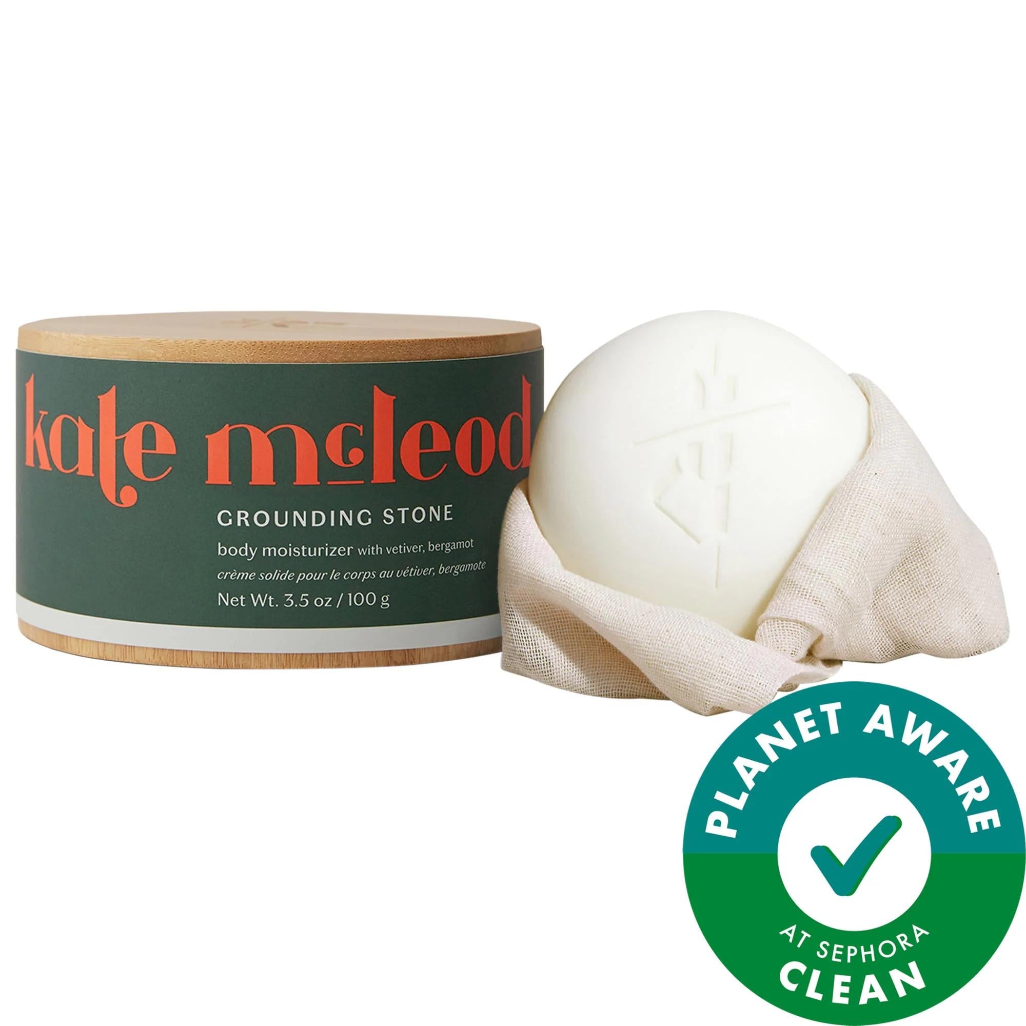 Kate McLeod The Body Stone - Deep Moisturizing Cocoa Butter Lotion Bar for Dry Skin, Natural Skincare, Sustainable Beauty