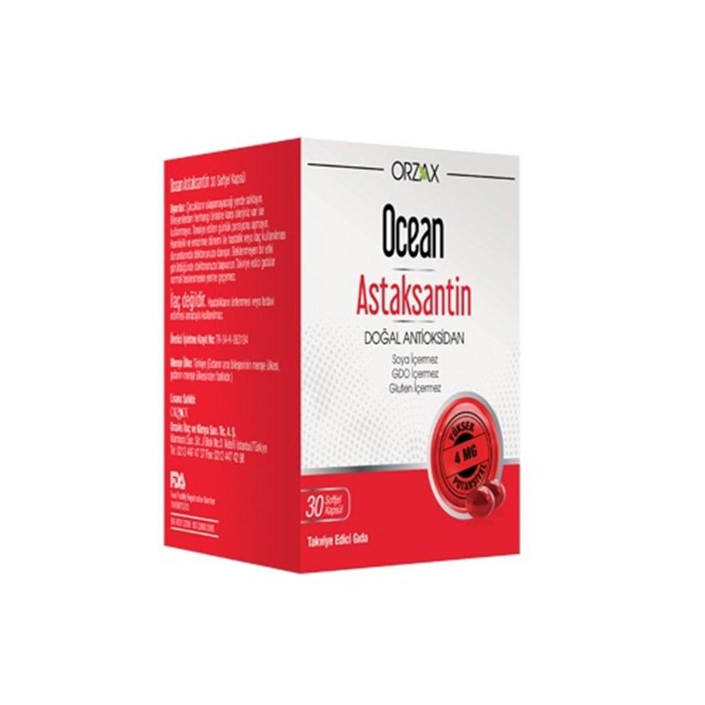 Orzax Ocean Astaksantin - Natural Antioxidant | 30 Softgels