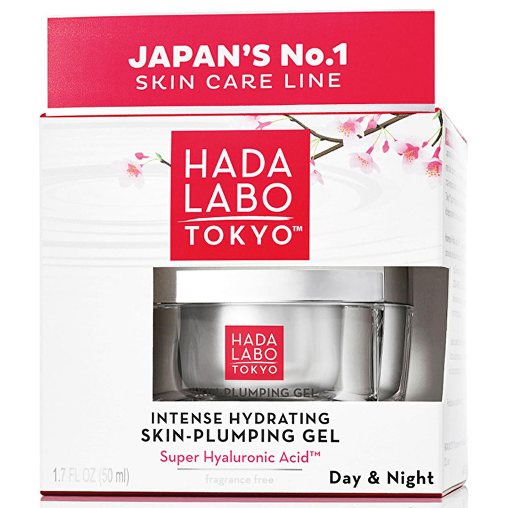 Hada Labo Tokyo Anti-Wrinkle Moisturizing Gel: Deep Hydration, Reduce Fine Lines & Boost Skin Elasticity - Hyaluronic Acid Face Serum for Sensitive Skin