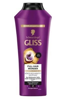 Gliss Full Hair Wonder Anti-Hair Loss Shampoo: Strengthens, Volumizes Thin Hair with Biotin & Collagen - 400ml