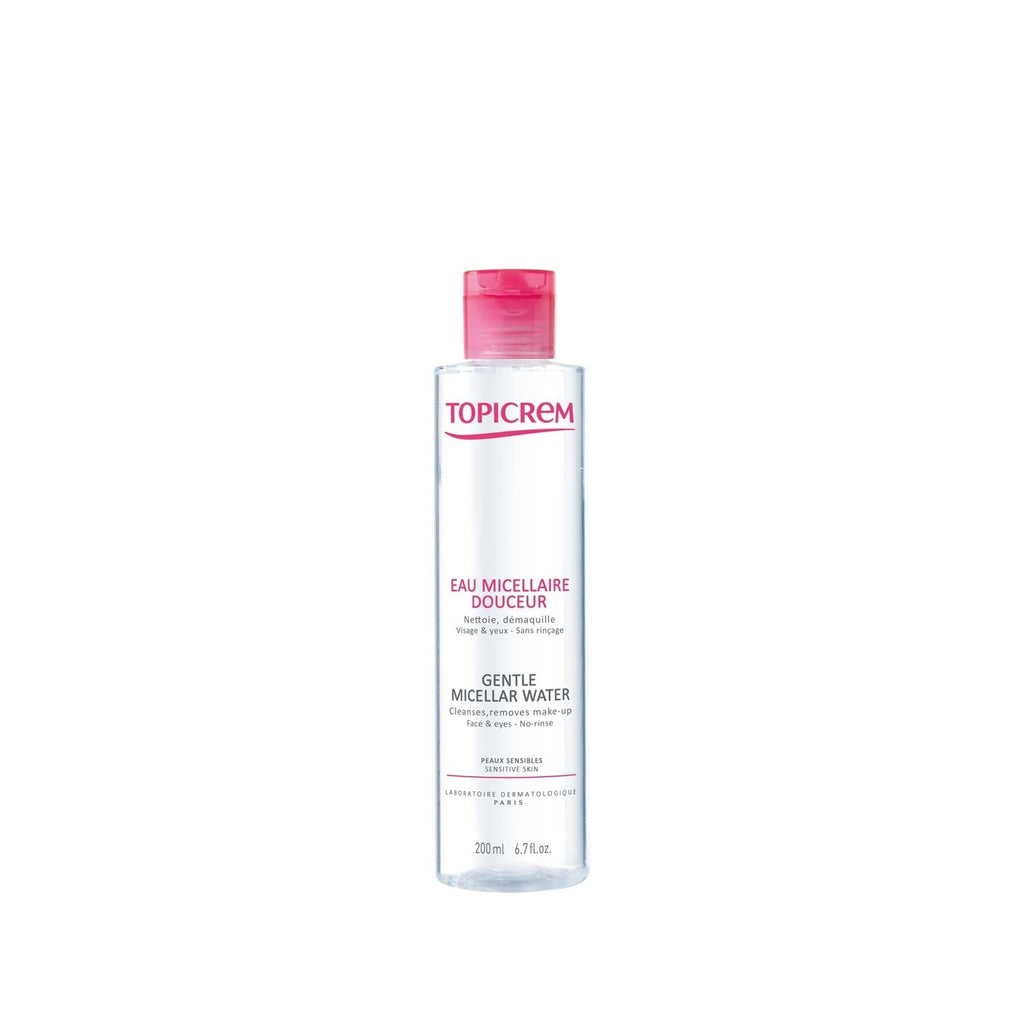 Topicrem Face and Eye Cleansing Water for Sensitive Skin - Gentle, Non-Irritating, 200ml