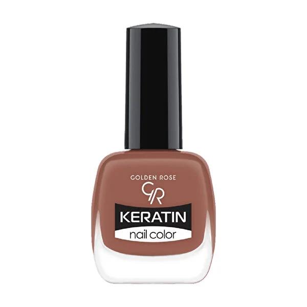 Golden Rose Keratin Nail Polish - Long Lasting Shiny Nail Color with Keratin Enrichment