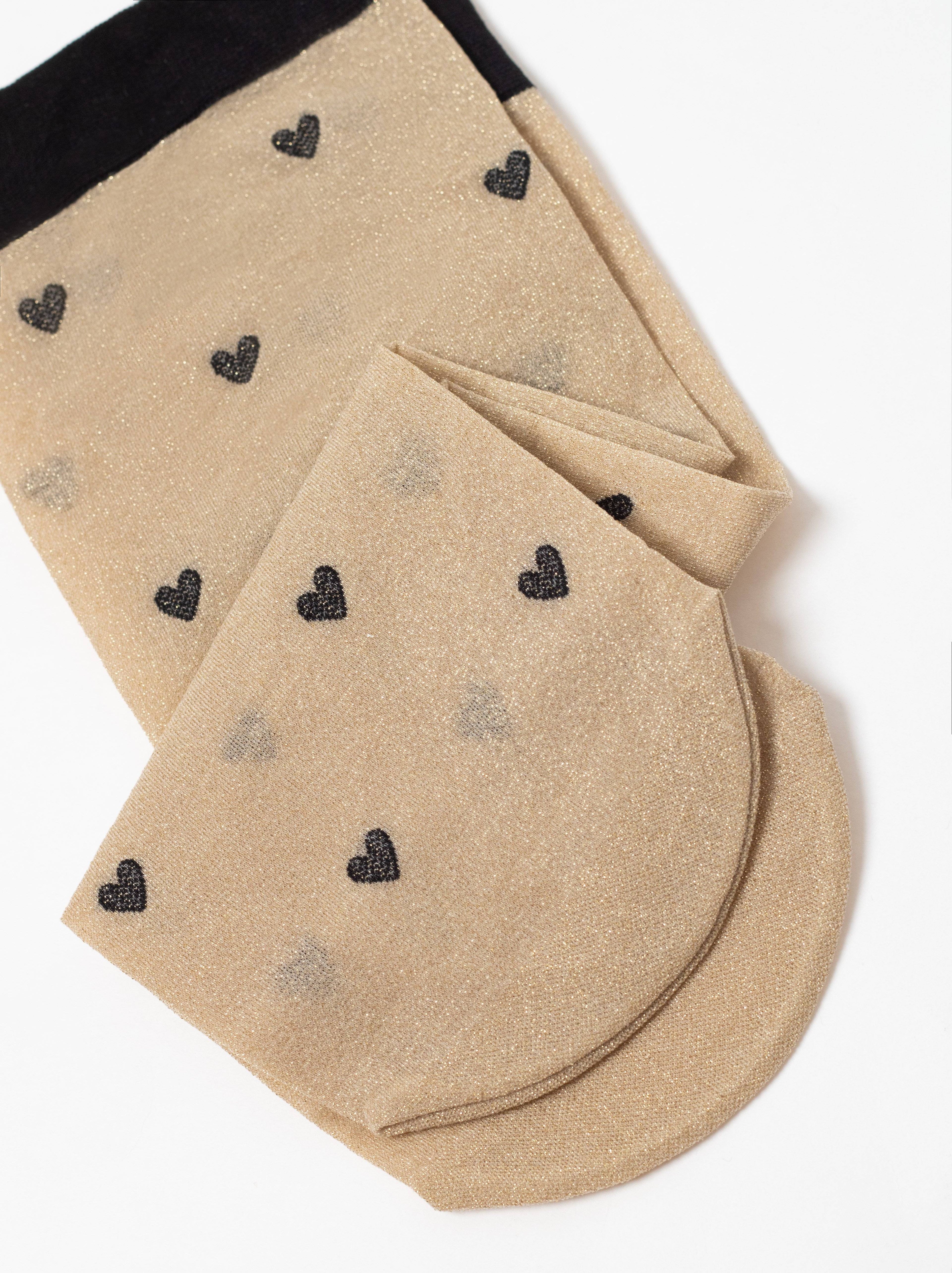 TheRanok.com Shimmering Socks Conte Fantasy - "Hearts" Designs — size reference