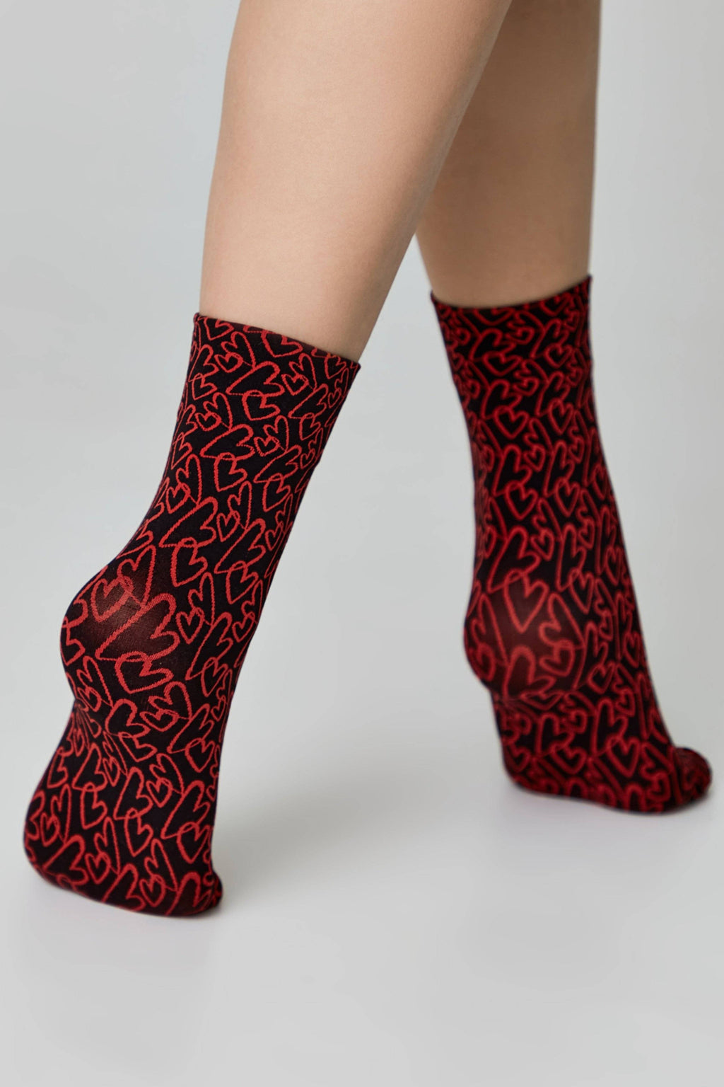 TheRanok.com Dense Socks Conte Fantasy - "Love" Designs — detail close-up