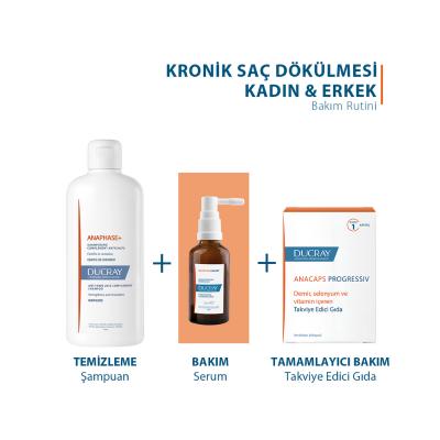 Ducray Neoptide Expert Hair Strengthening Serum for Men and Women - Hair Densifying Treatment, 2x50ml
