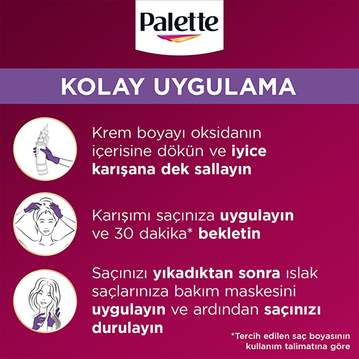 Palette Deluxe U71 Elmas Grisi Hair Dye - Long-Lasting Gray Hair Color with Nourishing Properties