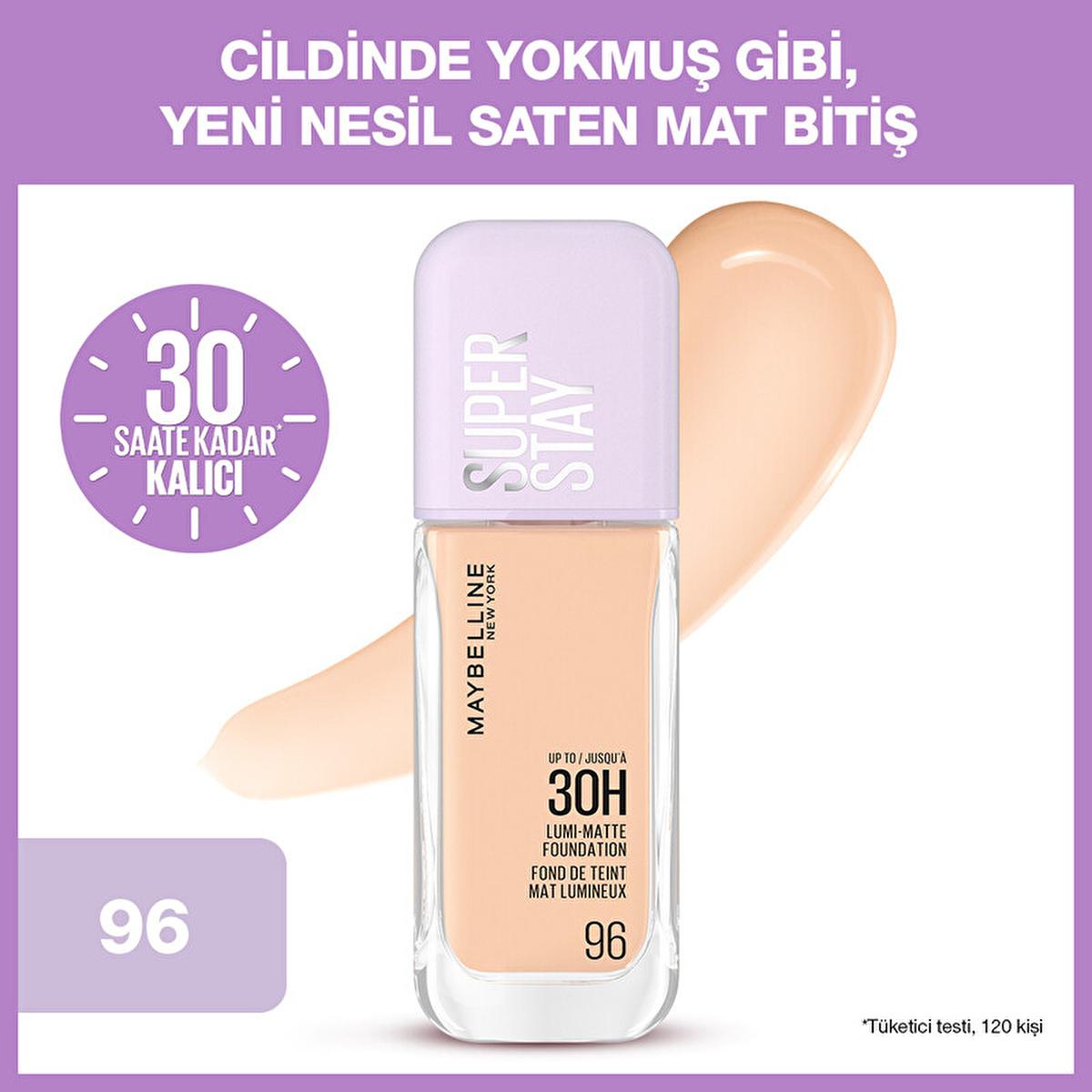 Maybelline Super Stay Lumi Matte Foundation: 30-Hour Lightweight, Natural Matte Coverage for Flawless Skin