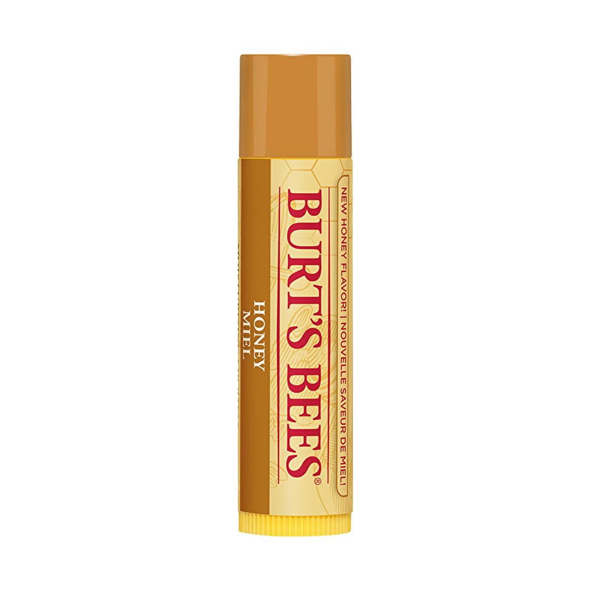 Burt's Bees Natural Lip Balm with Honey - 100% Natural Formula, Moisturizes & Nourishes Dry Lips, Chemical-Free, Portable - Burt's Bees Honey Lip Balm