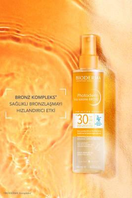 Bioderma Photoderm Bronz SPF30 Sunscreen Spray - Dual-Phase Sun Protection for Face, Body & Hair