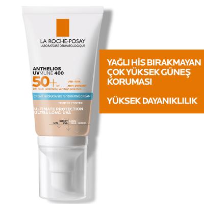 La Roche-Posay Anthelios UVmune 400 Tinted Sunscreen SPF 50+ - Hydrating, Sensitive Skin Friendly