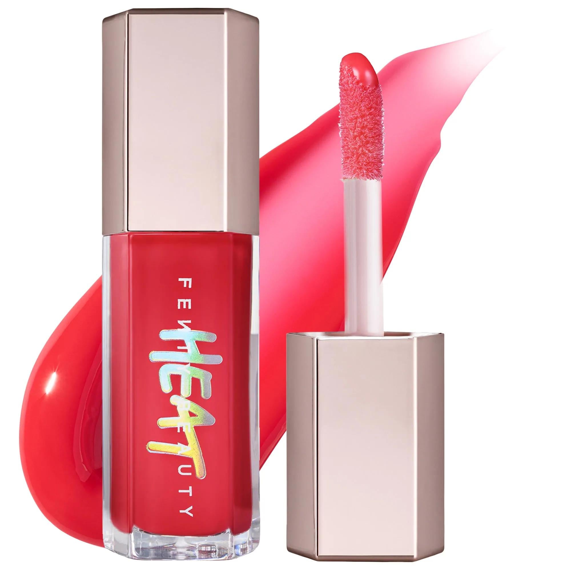 Fenty Beauty Gloss Bomb Heat: Universal Lip Luminizer & Plumper for Fuller Lips, High Shine, Hydration - Enhanced with Shea Butter & Vitamin E