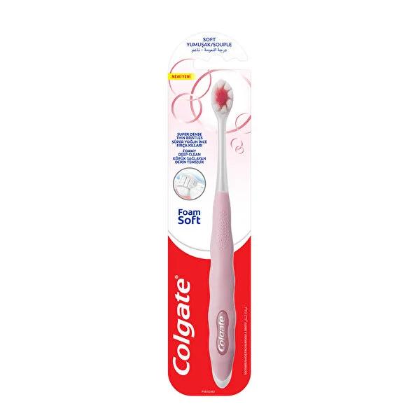 Colgate Soft Foam Manual Toothbrush for Gentle Oral Care - Soft Bristle, Detailed Cleaning, Sensitive Teeth Friendly