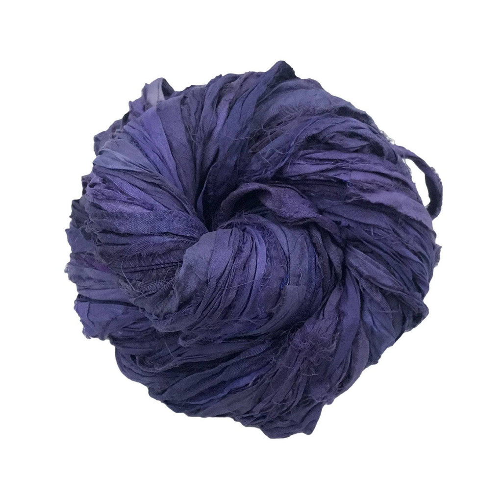 Darn Good Yarn Artisan Recycled Sari Ribbon – Sari Treasures in Every Strand — flat-lay composition
