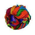 Darn Good Yarn Artisan Recycled Sari Ribbon – Sari Treasures in Every Strand — back view