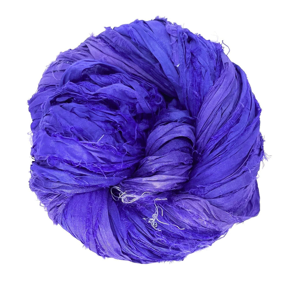 Darn Good Yarn Artisan Recycled Sari Ribbon – Sari Treasures in Every Strand — in-use photo