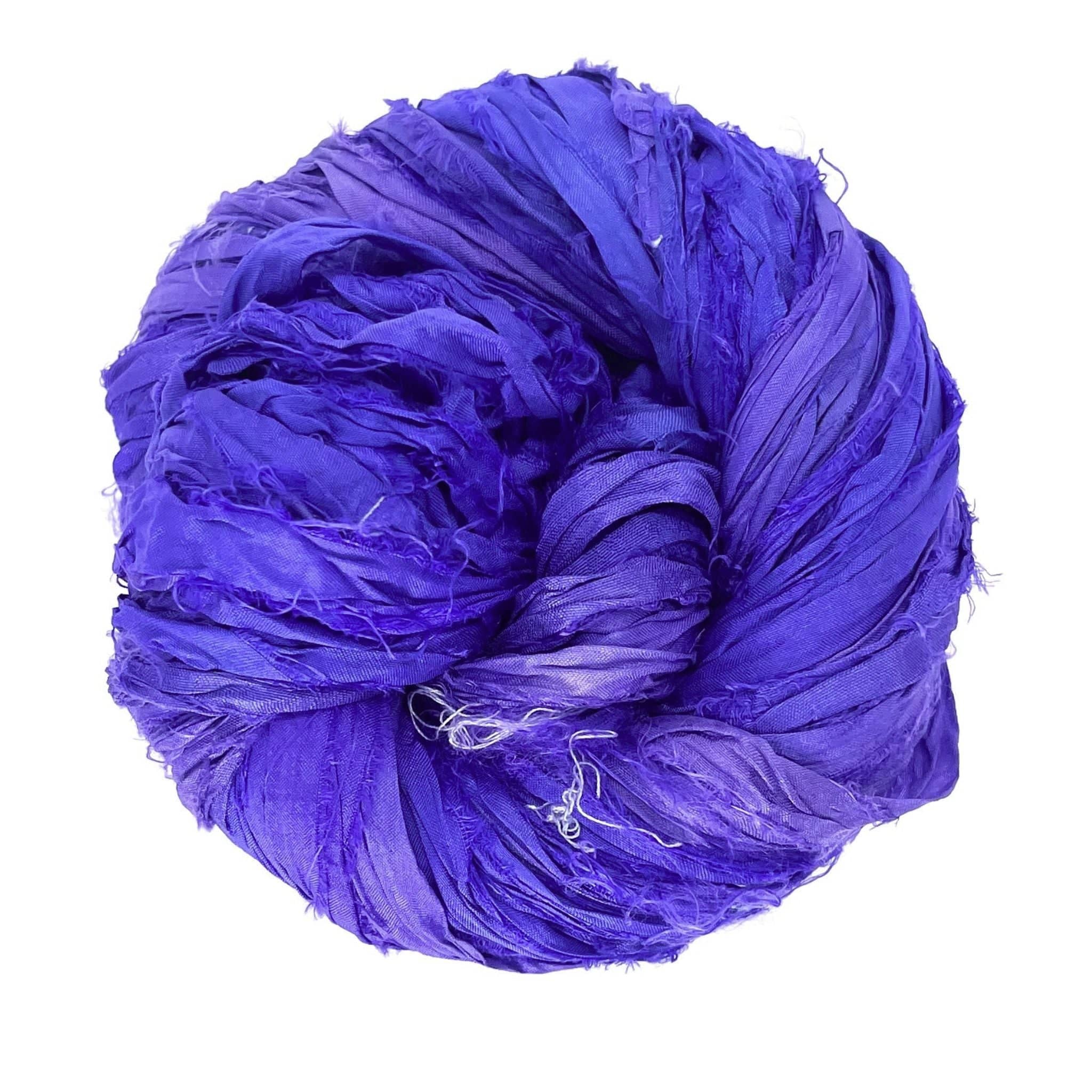Darn Good Yarn Artisan Recycled Sari Ribbon – Sari Treasures in Every Strand — in-use photo