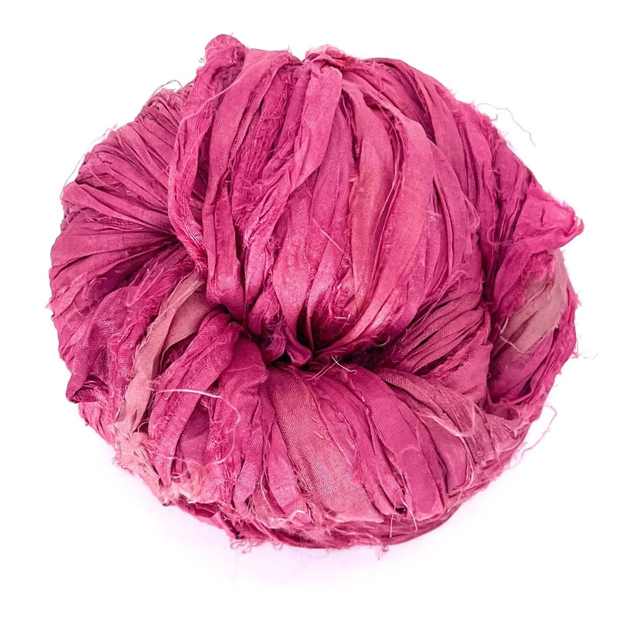 Darn Good Yarn Artisan Recycled Sari Ribbon – Sari Treasures in Every Strand — size reference