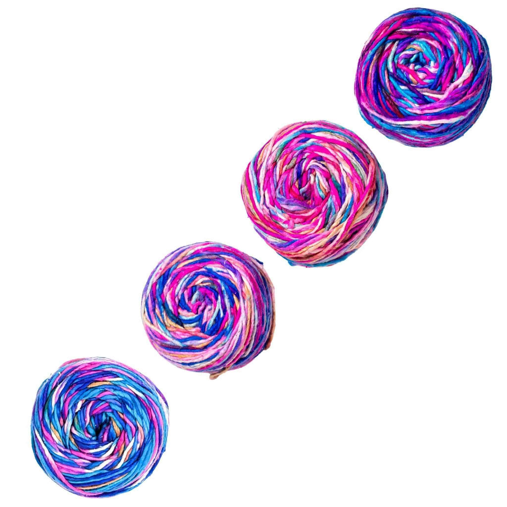 Darn Good Yarn Cloud Soft Recycled Silk – Worsted Weight — fabric or material detail