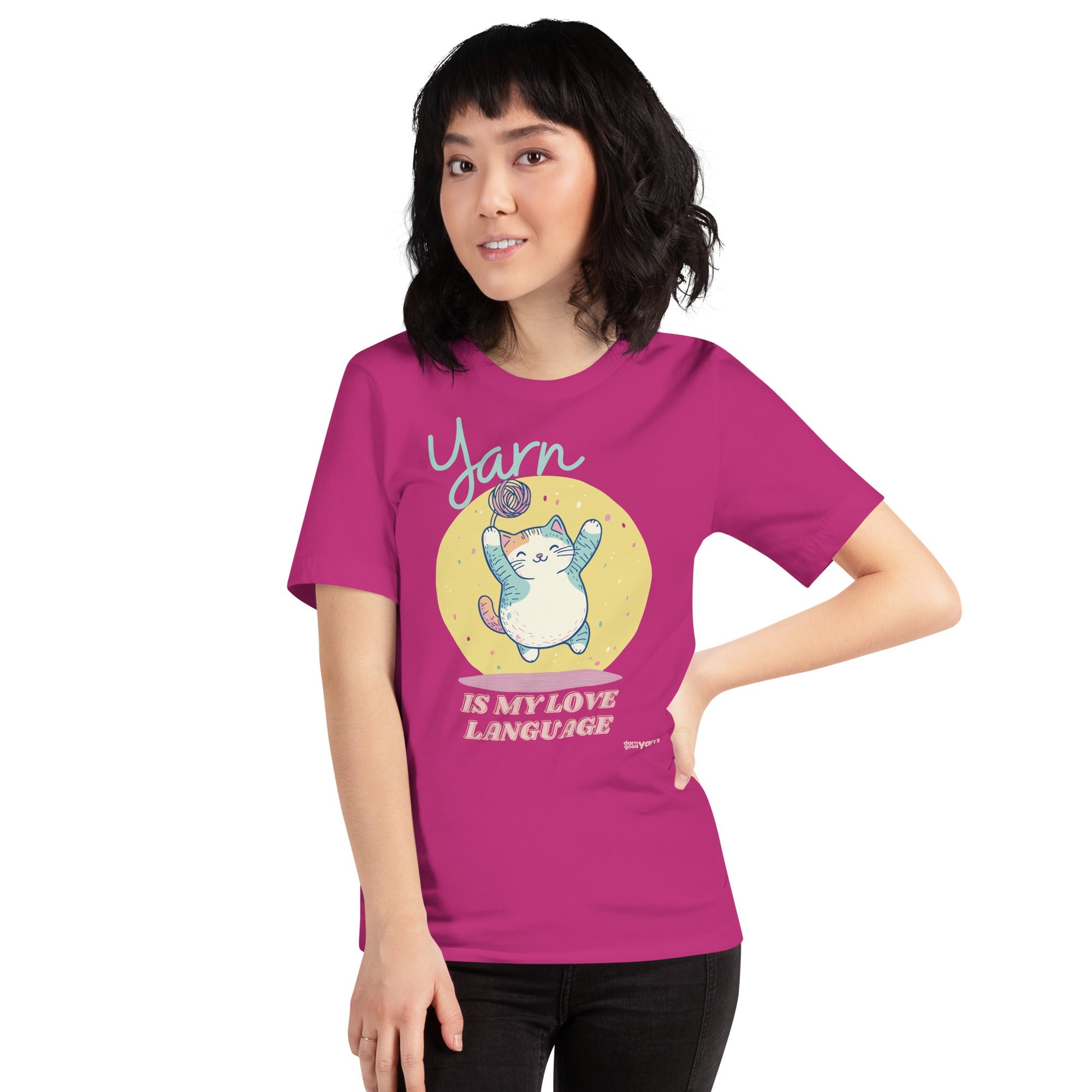 Darn Good Yarn Darn Good Yarn “Yarn is My Love Language” T-Shirt — feature highlight