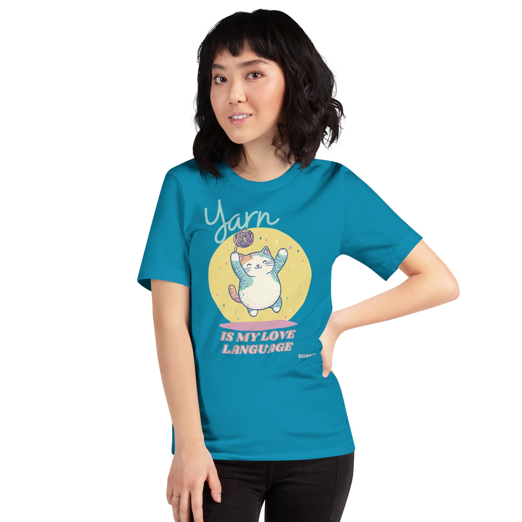Darn Good Yarn Darn Good Yarn “Yarn is My Love Language” T-Shirt — packaging
