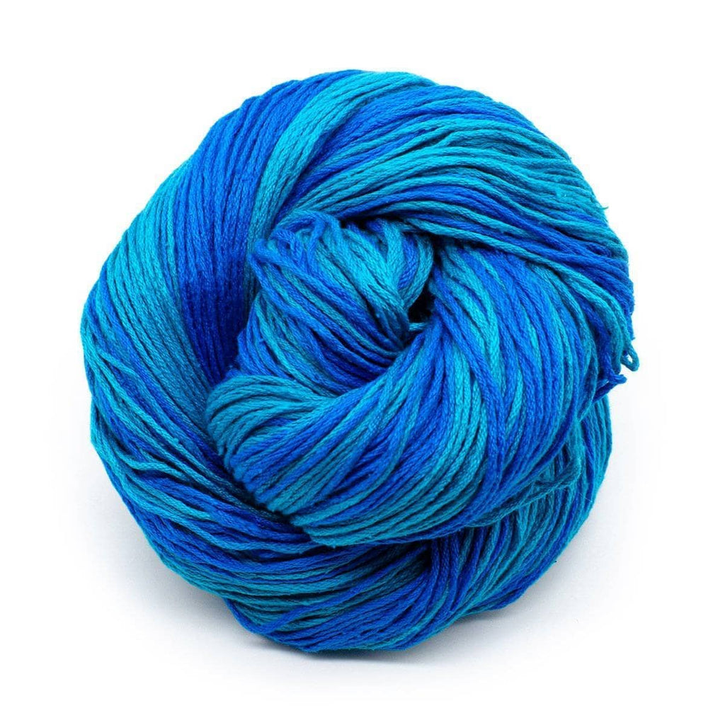 Darn Good Yarn Mulberry Silk Fingering Weight Yarn — comparison shot