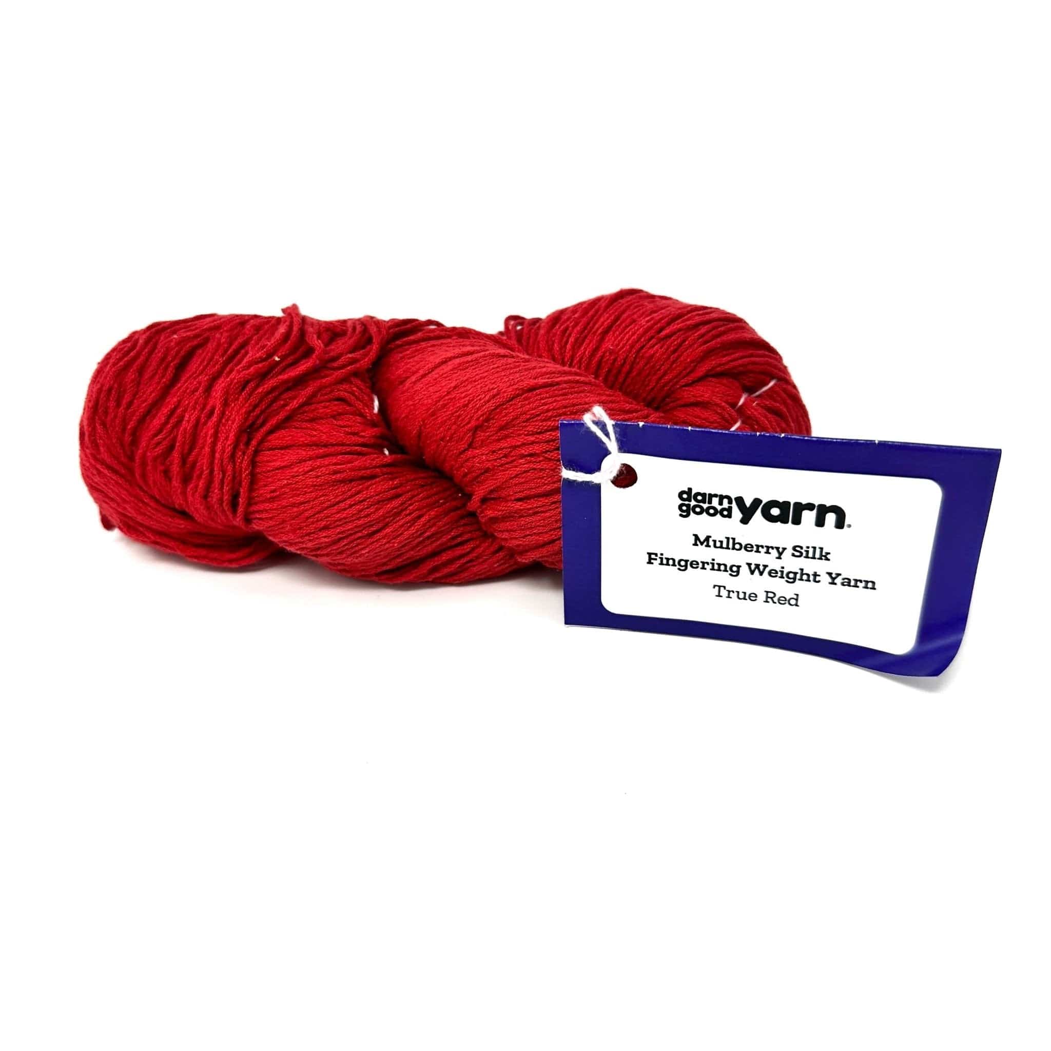 Darn Good Yarn Mulberry Silk Fingering Weight Yarn — alternative angle