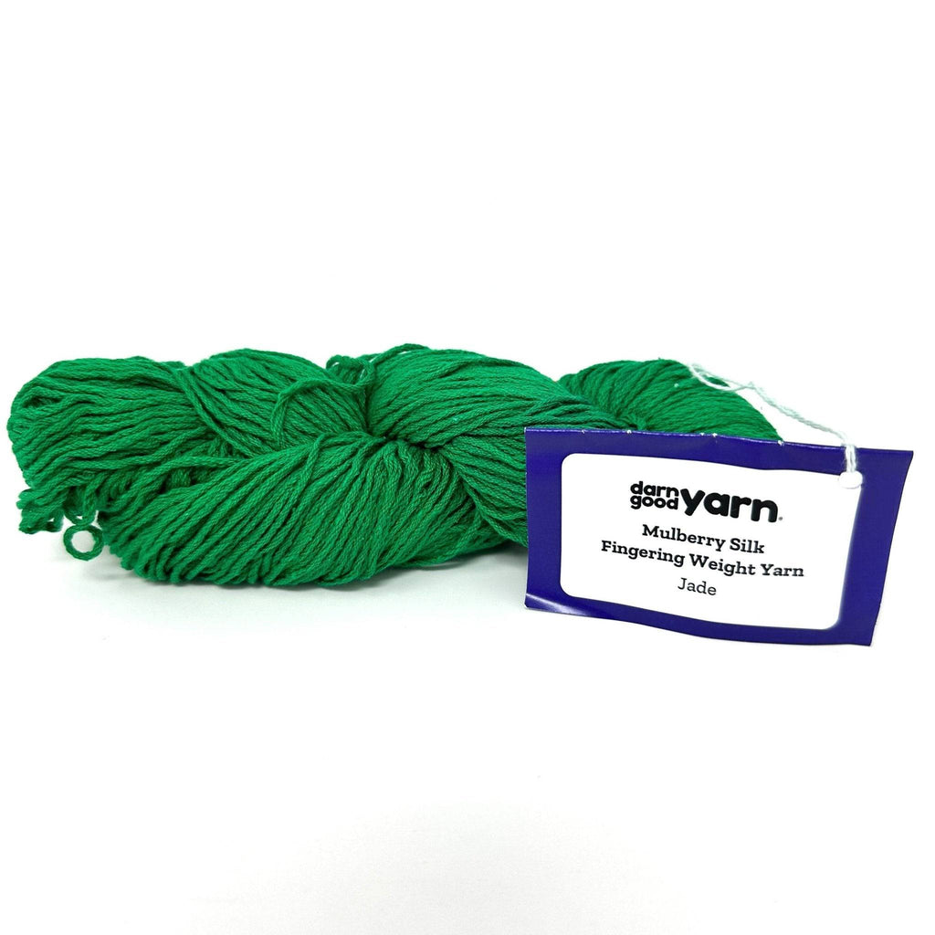 Darn Good Yarn Mulberry Silk Fingering Weight Yarn — feature highlight