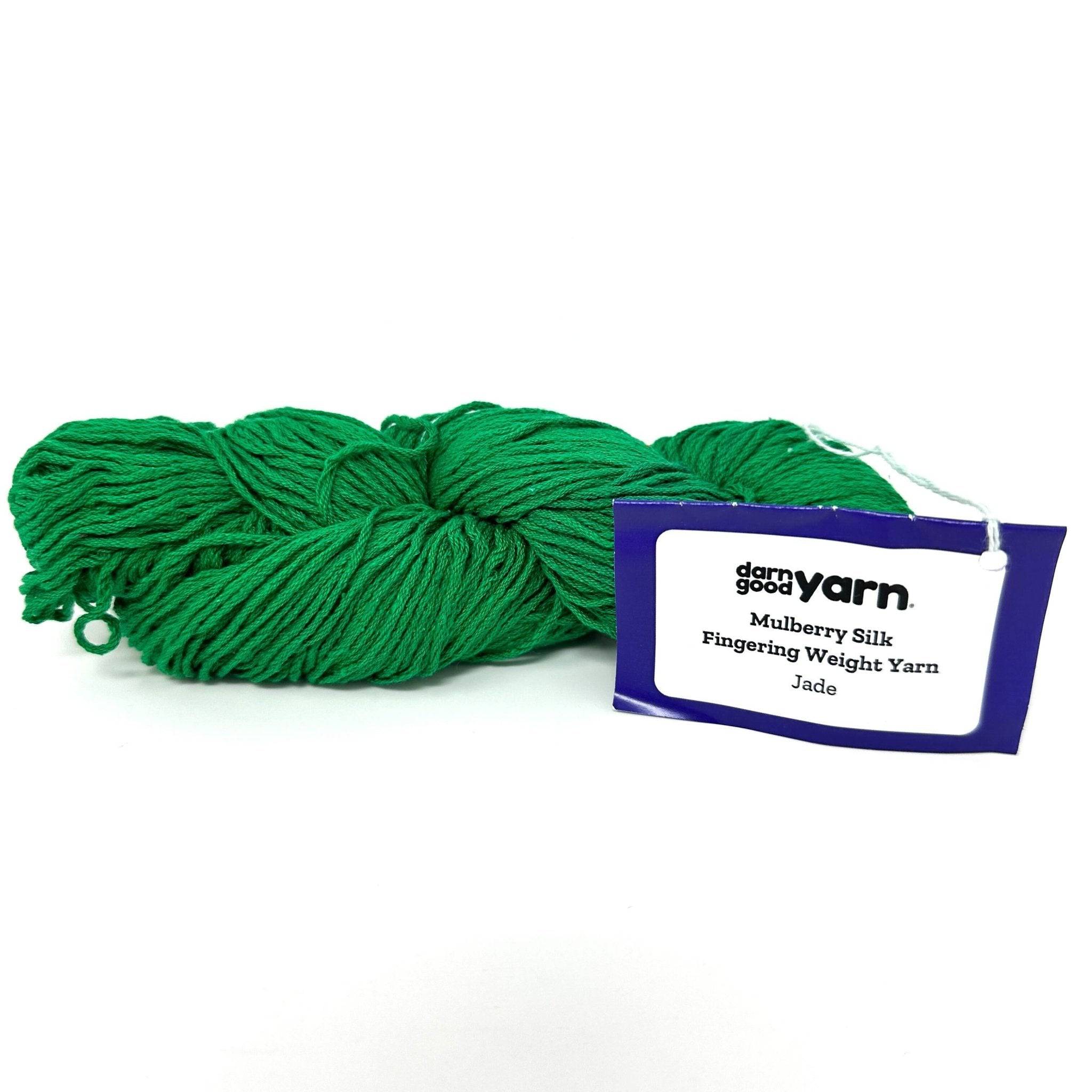 Darn Good Yarn Mulberry Silk Fingering Weight Yarn — feature highlight