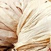 Darn Good Yarn Vintage Ivory- Dyable Small Batch Sari Ribbon — lifestyle worn / used context