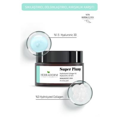 Herbaderm Moisturizing Cream - Anti-Aging Hyaluronic Acid & Collagen Face Cream for All Skin Types