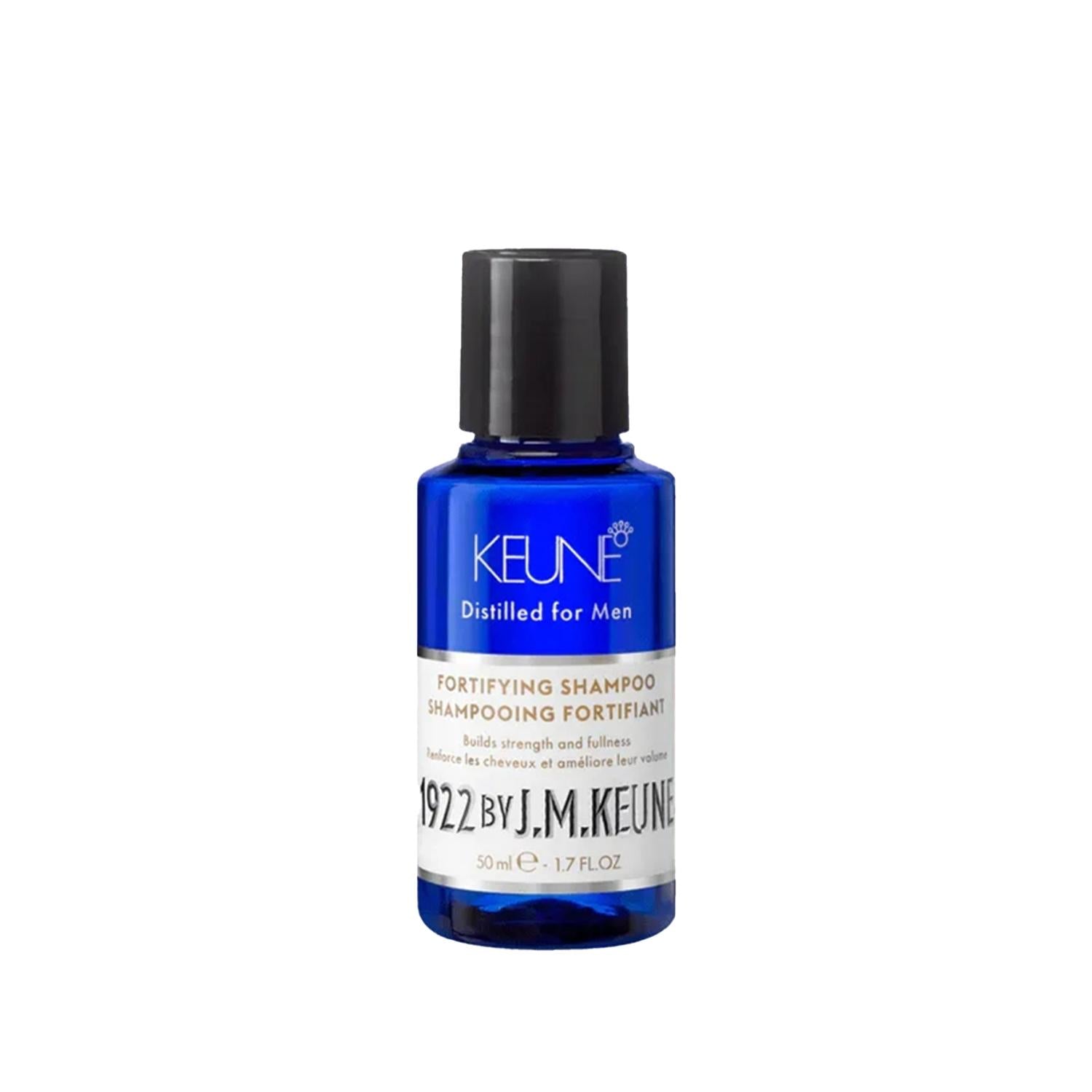 Keune Man 1922 Fortifying Shampoo - Strengthens & Nourishes Men's Hair, Travel-Sized 1.69 fl oz