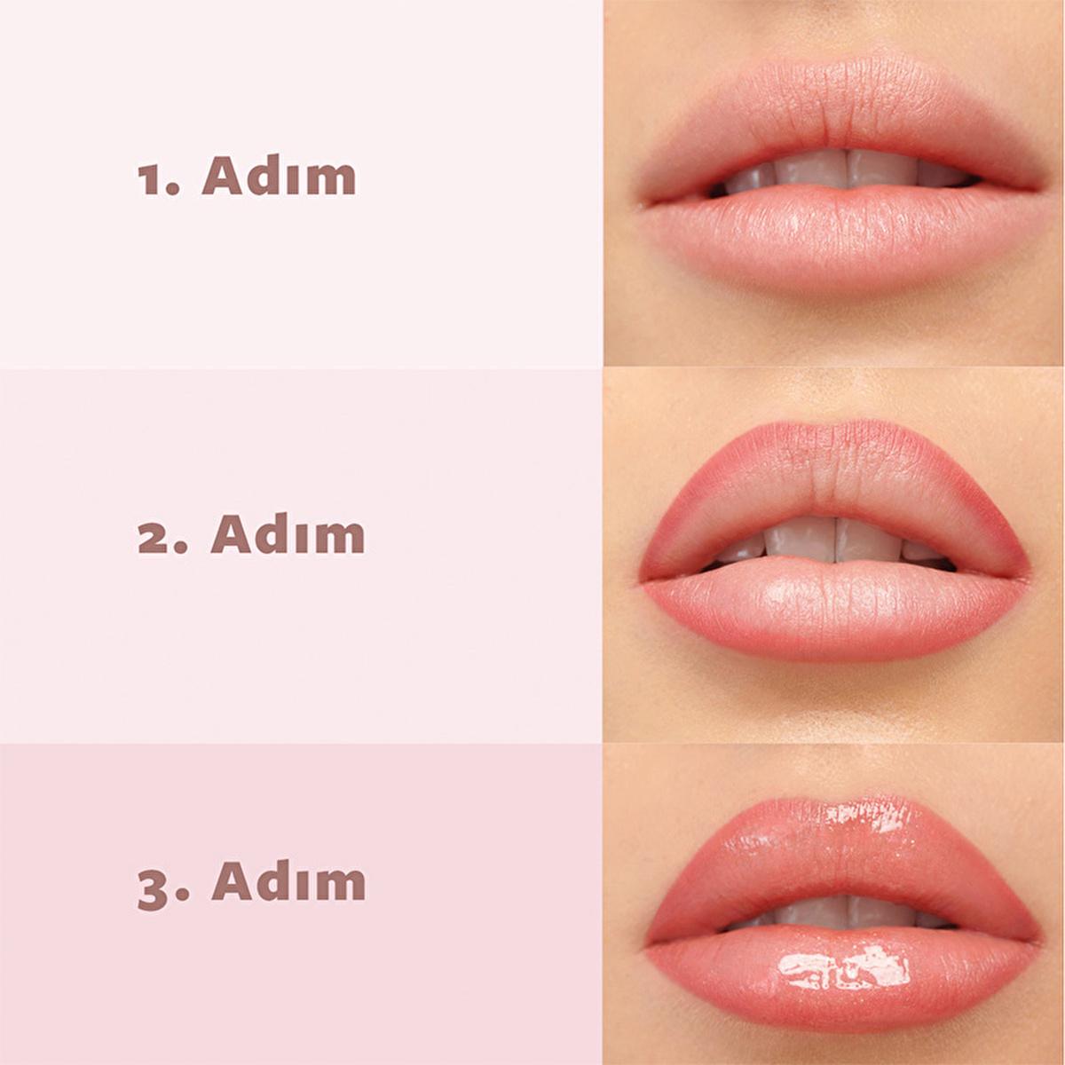 Pastel Perfect: Plumping Lip Gloss & Contour Liner Duo - Achieve Fuller, Defined Lips with Ultra-Glossy Finish