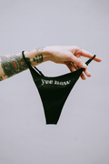 Thrash Happy Yee Haw Rhinestone Thong — main product shot