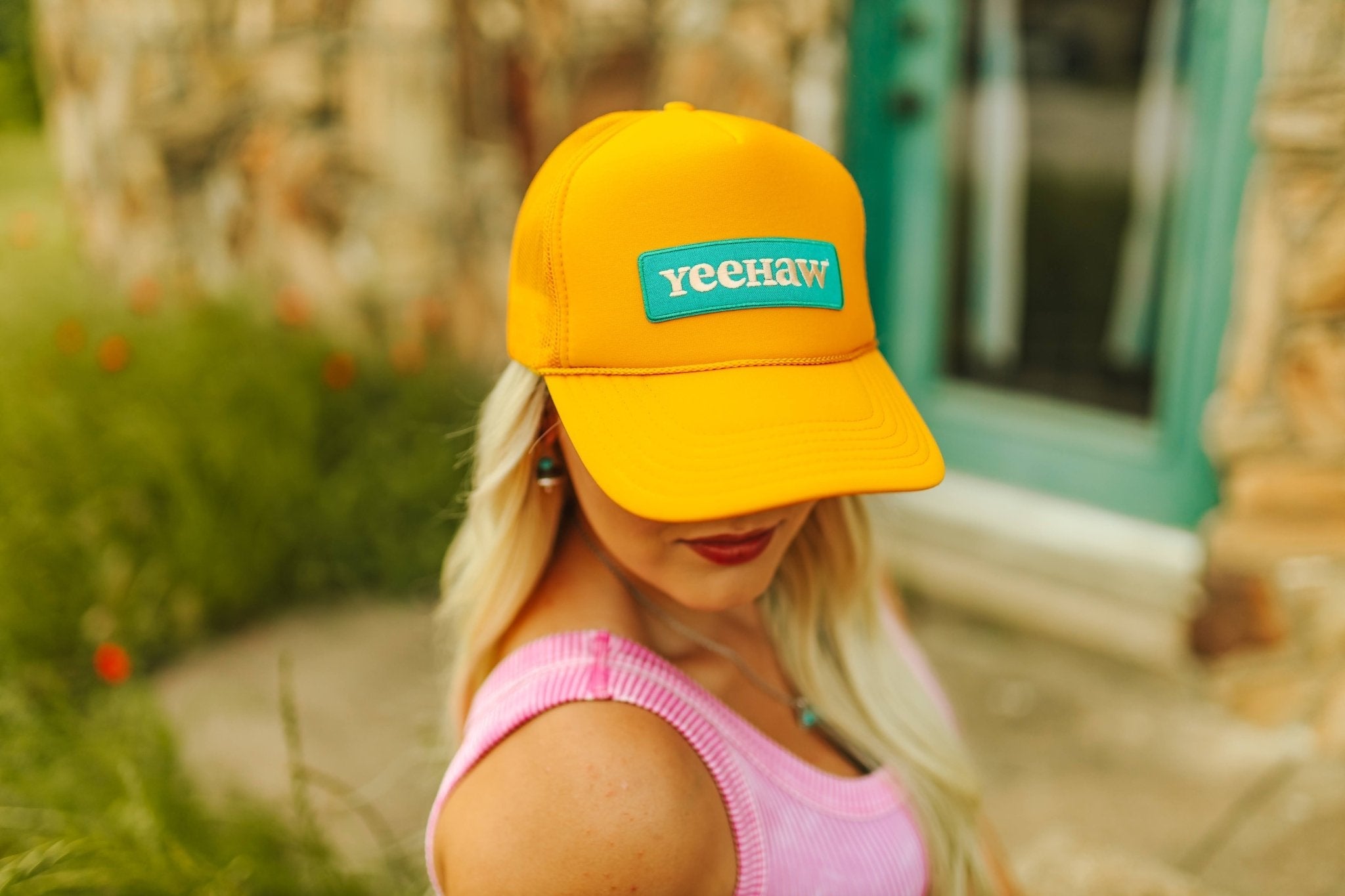 Wild Junkie YeeHaw Patch Trucker Hat — main product shot